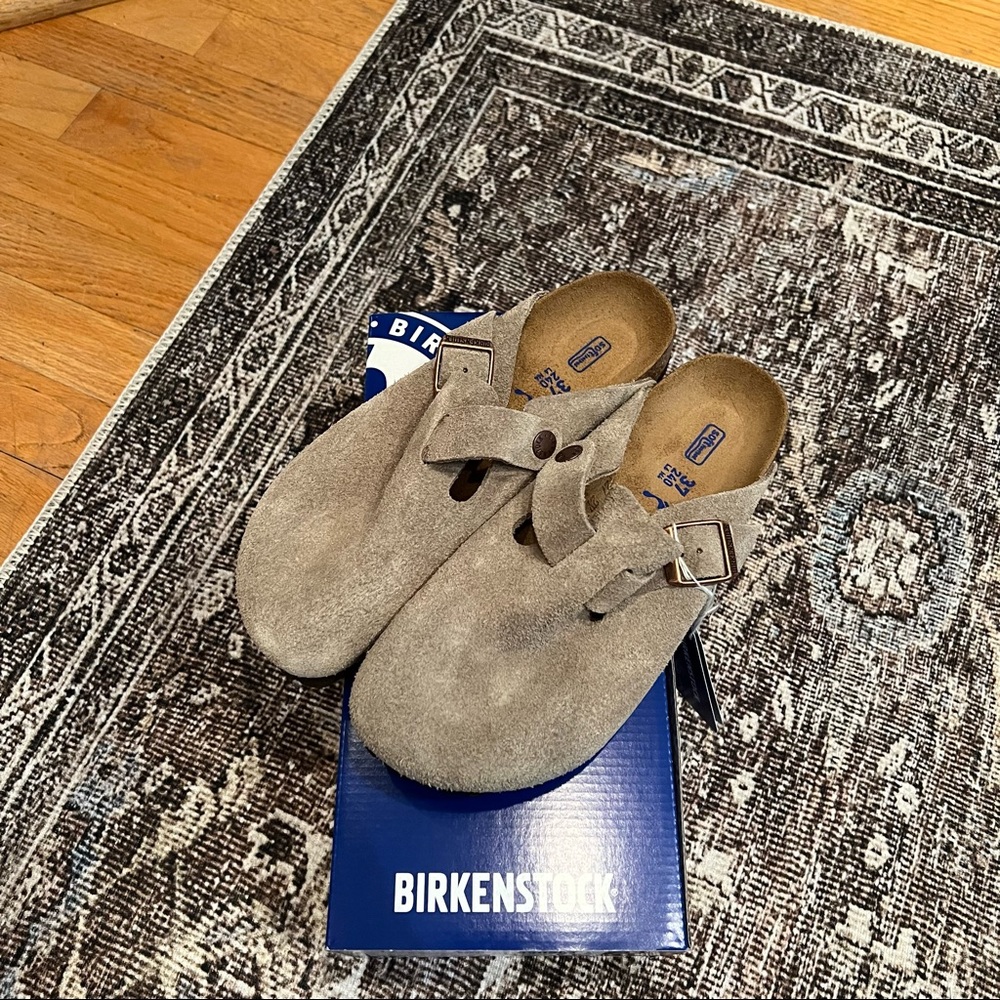 COPY - NWT Birkenstock Boston | Taupe Suede | sz 37